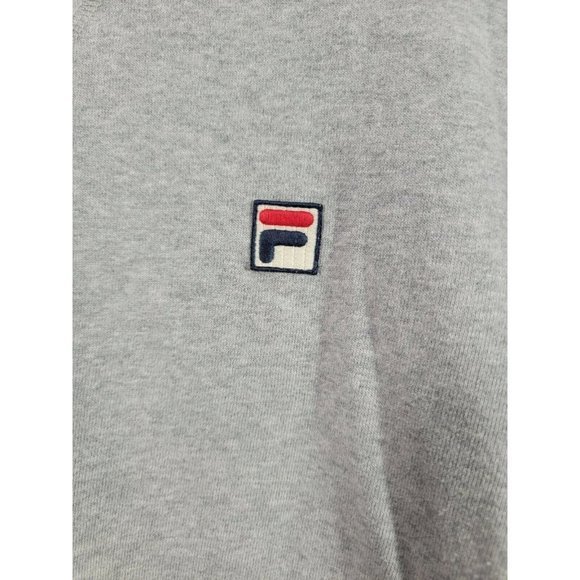 Vintage 90s FILA Size Medium Sweatshirt‎ Embroidery Logo Pullover Heather Gray - Picture 2 of 6